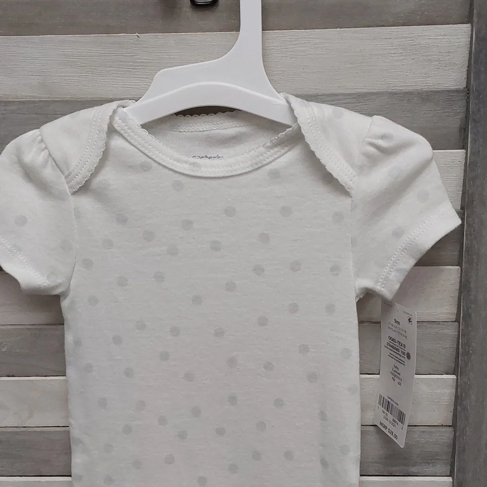 Carters white blue